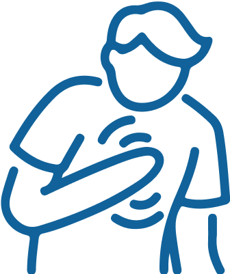 Chest pain symptom icon